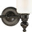 Atlas Lighting Bristol Way 13'' Wide 2Lt Vanity Light, Bronze/White