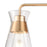 Atlas Lighting Brookville 22'' Wide 3Lt Vanity Light, Brass/Clear