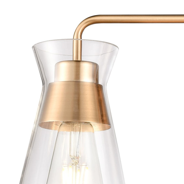 Atlas Lighting Brookville 22'' Wide 3Lt Vanity Light, Brass/Clear
