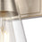 Atlas Lighting Brookville 9'' High 1Lt Sconce, Satin Nickel/Clear