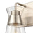 Atlas Lighting Brookville 9'' High 1Lt Sconce, Satin Nickel/Clear