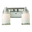 Atlas Lighting Bryant 14''W 2Lt Vanity Light, Satin Nickel/White