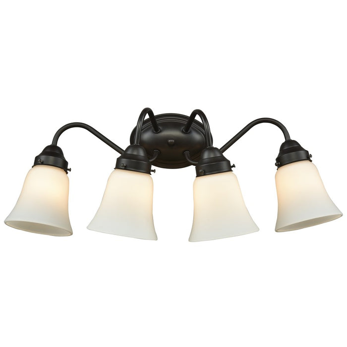 Atlas Lighting Califon 23'' Wide 4Lt Vanity Light, Bronze/White