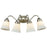 Atlas Lighting Califon 23'' Wide 4Lt Vanity Light, Nickel/White