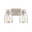 Atlas Lighting Calistoga 14'' Wide 2Lt Vanity Light, Nickel/Clear