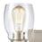 Atlas Lighting Calistoga 14'' Wide 2Lt Vanity Light, Nickel/Clear