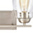 Atlas Lighting Calistoga 14'' Wide 2Lt Vanity Light, Nickel/Clear