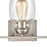 Atlas Lighting Calistoga 22'' Wide 3Lt Vanity Light, Nickel/Clear