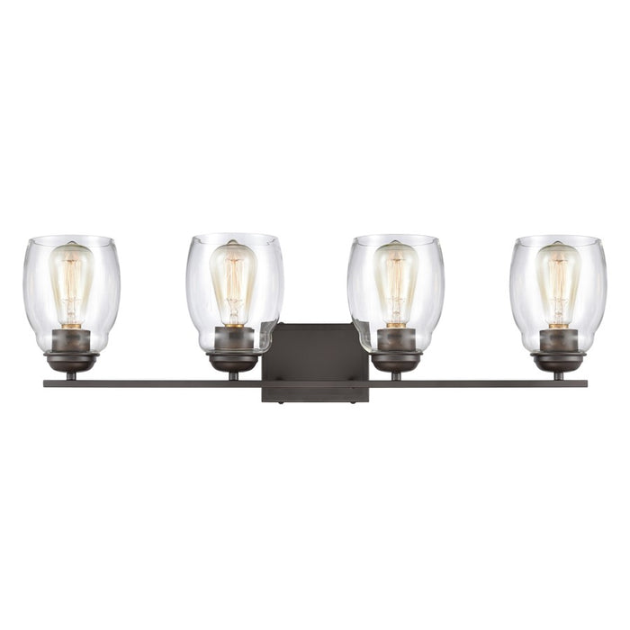 Atlas Lighting Calistoga 30.5'' Wide 4Lt Vanity Light, Bronze/Clear - WL11243-BZ