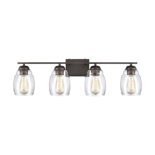 Atlas Lighting Calistoga 30.5'' Wide 4Lt Vanity Light, Bronze/Clear