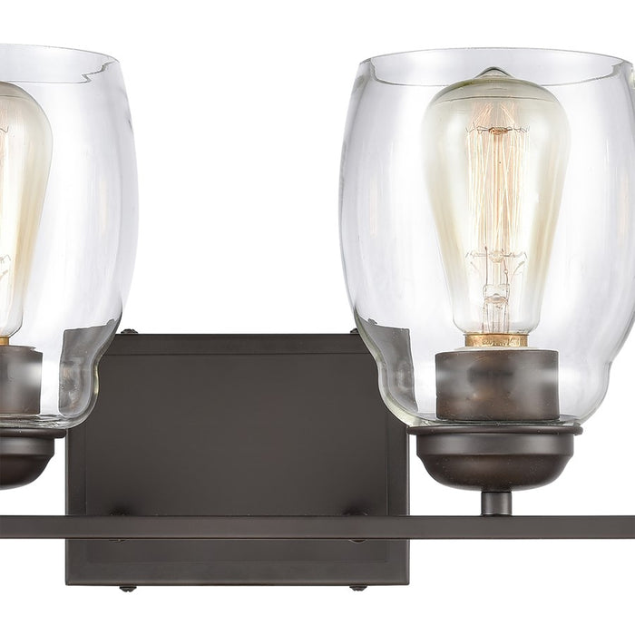Atlas Lighting Calistoga 30.5'' Wide 4Lt Vanity Light, Bronze/Clear