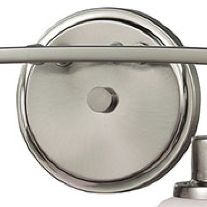 Atlas Lighting Casual Mission 28''W 4Lt Vanity Light, Nickel/White