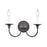 Atlas Lighting Cecil 14'' Wide 2Lt Vanity Light, Matte Black