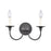 Atlas Lighting Cecil 14'' Wide 2Lt Vanity Light, Matte Black