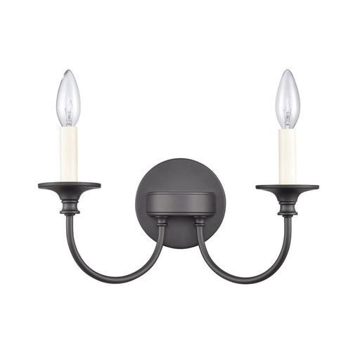 Atlas Lighting Cecil 14'' Wide 2Lt Vanity Light, Matte Black