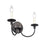 Atlas Lighting Cecil 14'' Wide 2Lt Vanity Light, Matte Black