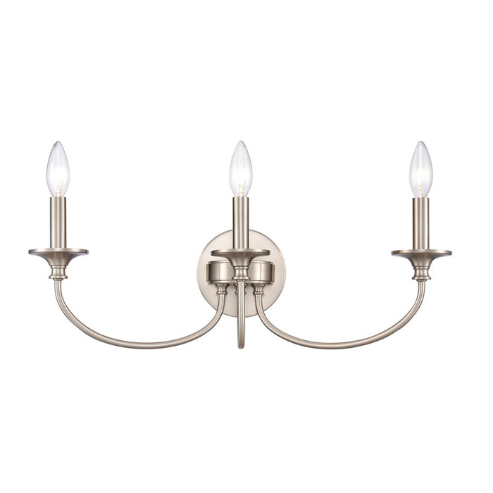 Atlas Lighting Cecil 22'' Wide 3Lt Vanity Light, Brushed Nickel - WL11250-NK