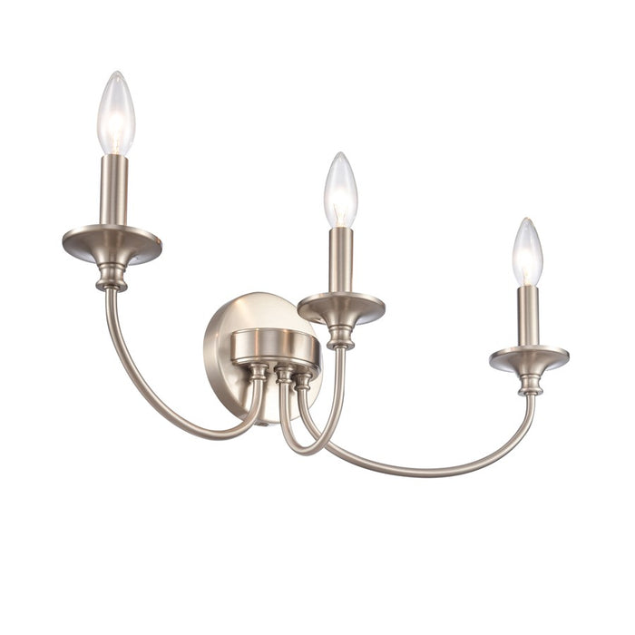 Atlas Lighting Cecil 22'' Wide 3Lt Vanity Light, Brushed Nickel