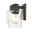 Atlas Lighting Celia 12'' Wide 2Lt Vanity Light, Matte Black/Clear