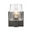 Atlas Lighting Celia 5'' Wide 1Lt Vanity Light, Matte Black/Clear