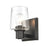 Atlas Lighting Celia 5'' Wide 1Lt Vanity Light, Matte Black/Clear