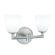 Atlas Lighting Chancellor 11'' Wide LED Vanity Light, Nickel/Opal - WL11253-NK