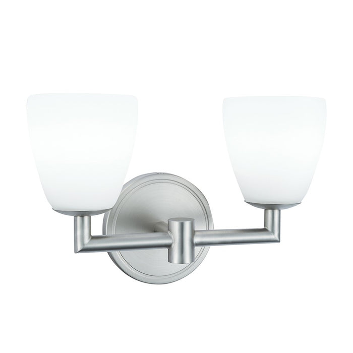 Atlas Lighting Chancellor 11'' Wide LED Vanity Light, Nickel/Opal - WL11253-NK
