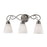 Atlas Lighting Chatham 23'' Wide 3Lt Vanity Light, Nickel/White