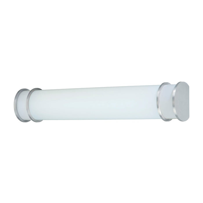 Atlas Lighting Clarion 25''W 2Lt Wall Lamp, Brushed Nickel/White