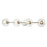 Atlas Lighting Claro 36'' Wide 4Lt Vanity Light, Chrome/Clear