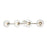 Atlas Lighting Claro 36'' Wide 4Lt Vanity Light, Chrome/Clear