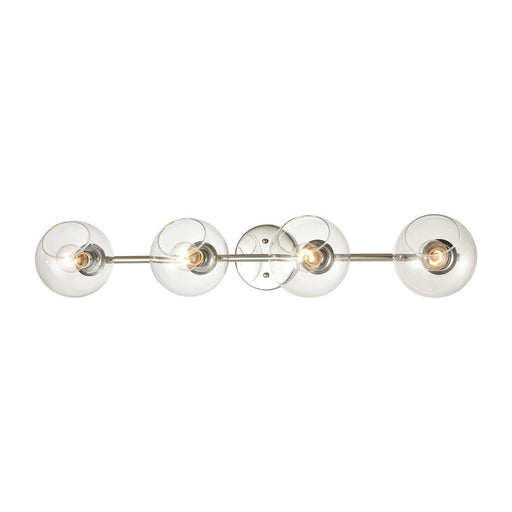 Atlas Lighting Claro 36'' Wide 4Lt Vanity Light, Chrome/Clear