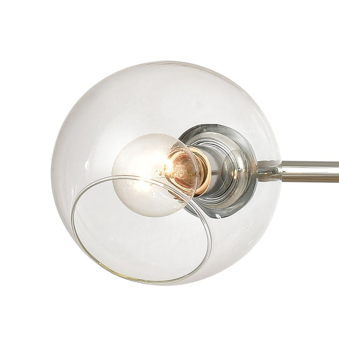 Atlas Lighting Claro 36'' Wide 4Lt Vanity Light, Chrome/Clear