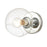 Atlas Lighting Claro 7'' High 1Lt Sconce, Polished Chrome/Clear