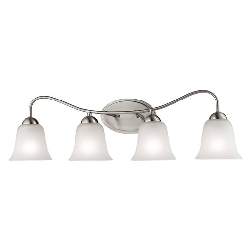 Atlas Lighting Conway 32'' Wide 4Lt Vanity Light, Nickel/White