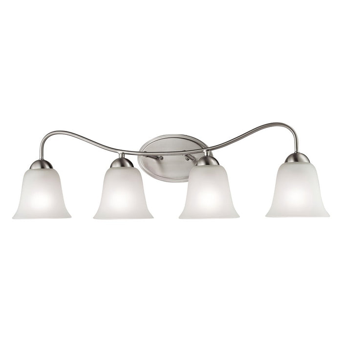 Atlas Lighting Conway 32'' Wide 4Lt Vanity Light, Nickel/White