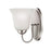 Atlas Lighting Conway 9'' High 1Lt Sconce, Brushed Nickel/White