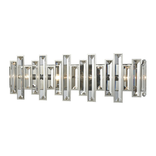 Atlas Lighting Crystal Heights 25''W 4Lt Vanity Light, Chrome/Clear