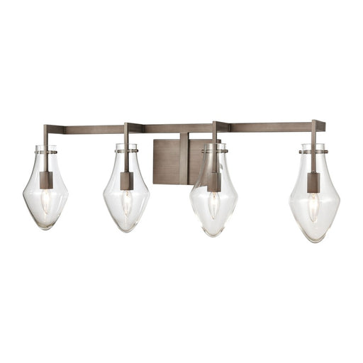 Atlas Lighting Culmination 36'' Wide 4Lt Vanity Light, Zinc/Clear