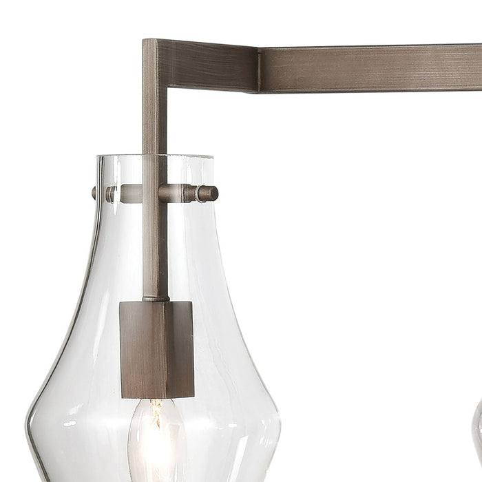 Atlas Lighting Culmination 36'' Wide 4Lt Vanity Light, Zinc/Clear