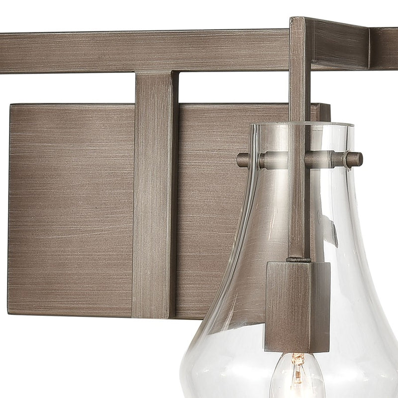 Atlas Lighting Culmination 36'' Wide 4Lt Vanity Light, Zinc/Clear