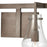 Atlas Lighting Culmination 36'' Wide 4Lt Vanity Light, Zinc/Clear