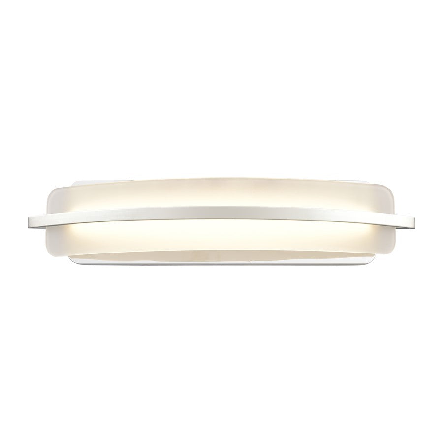Atlas Lighting Curvato 25.5'' Wide LED Vanity Light, Chrome/White