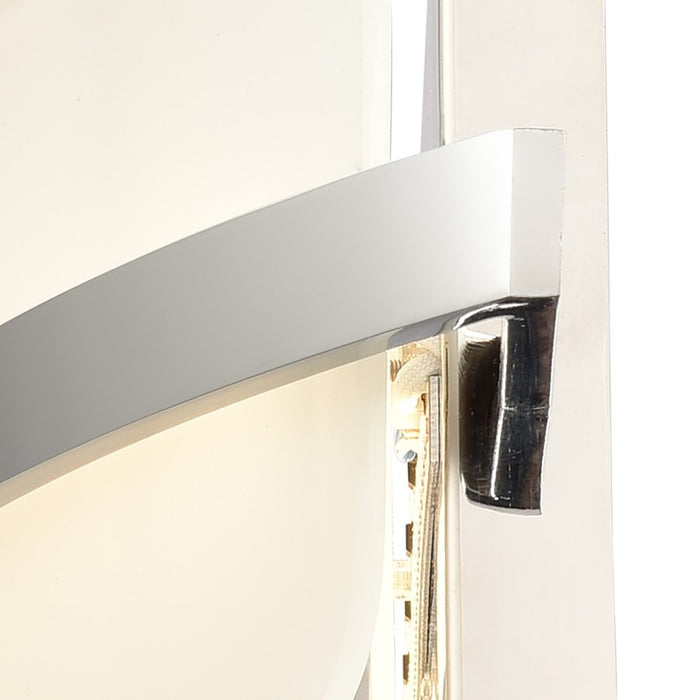 Atlas Lighting Curvato 25.5'' Wide LED Vanity Light, Chrome/White