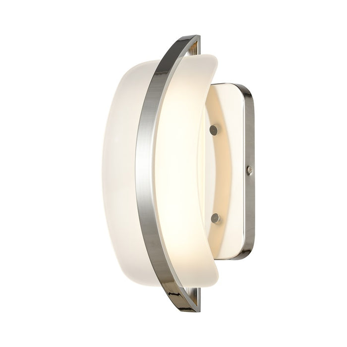 Atlas Lighting Curvato 5.5'' Wide LED Vanity Light, Chrome/White