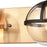 Atlas Lighting Davenay 16''W 2Lt Vanity Light, Satin Brass/Clear