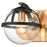 Atlas Lighting Davenay 16''W 2Lt Vanity Light, Satin Brass/Clear