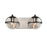 Atlas Lighting Davenay 16''W 2Lt Vanity Light, Satin Nickel/Clear