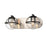 Atlas Lighting Davenay 16''W 2Lt Vanity Light, Satin Nickel/Clear