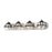 Atlas Lighting Davenay 31''W 4Lt Vanity Light, Satin Nickel/Clear